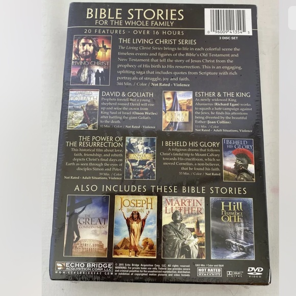 The Great Commandments Collection Living Christ & Bible Stories DVD Set NEW - Picture 2 of 2
